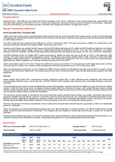 360 ONE AM factsheet December 2025