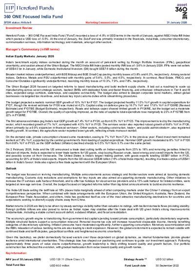 360 ONE factsheet January 2026