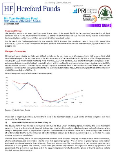 Bin Yuan Healthcare factsheet December 2024