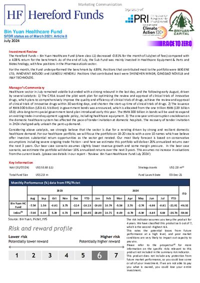 Bin Yuan Healthcare factsheet July 2024