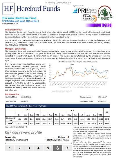 Bin Yuan Healthcare factsheet September 2024