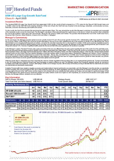 DSM A factsheet April 2025