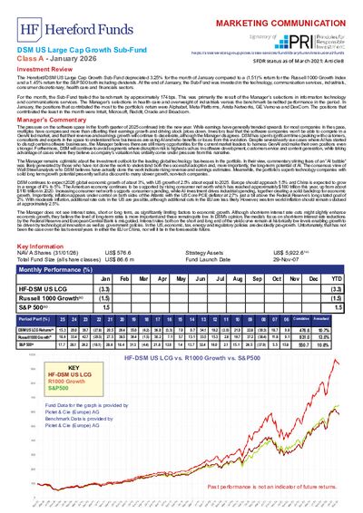 DSM A factsheet January 2026