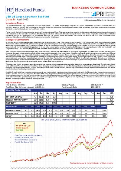 DSM B factsheet April 2025