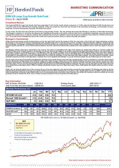 DSM B factsheet April 2026