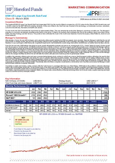 DSM B factsheet March 2026