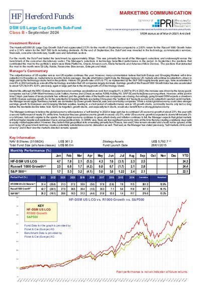 DSM B Factsheet September 2024