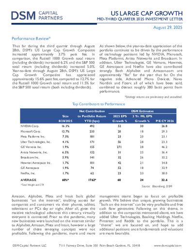 DSM Mid Q3 2025 Investment Letter
