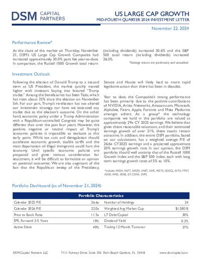 DSM Mid Q4 2024 Investment Letter