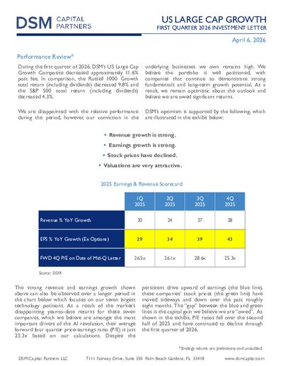 DSM Q1 2026 Investment Letter