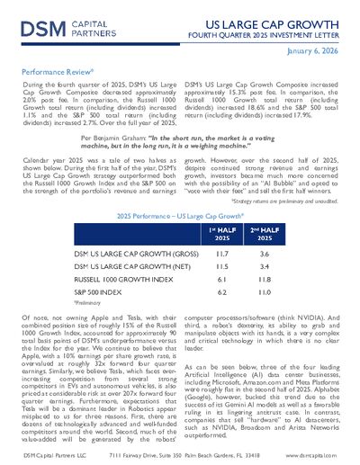 DSM Q4 2025 Investment Letter