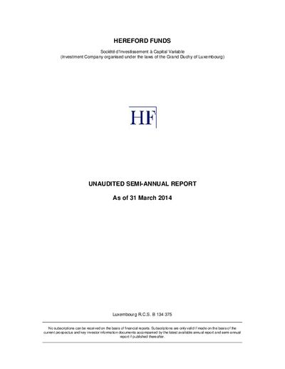 Semi Annual Report 2014