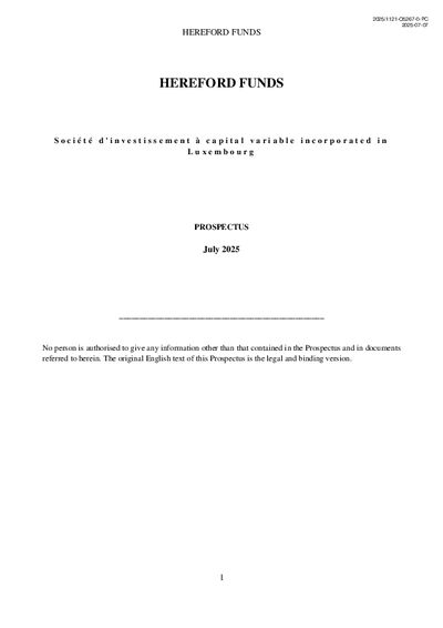 Prospectus - updated July 2025
